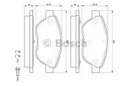 Комплект тормозных колодок BOSCH 0 986 494 074