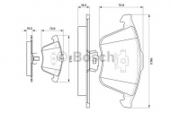 Комплект тормозных колодок BOSCH 0 986 494 077