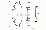 Комплект тормозных колодок BOSCH 0 986 494 081