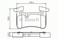 Комплект тормозных колодок BOSCH 0 986 494 411