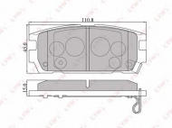 Комплект тормозных колодок LYNXauto BD-3606