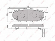 Комплект тормозных колодок LYNXauto BD-7103