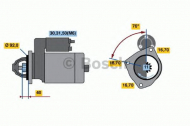 Стартер BOSCH 0 001 371 008