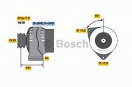 Генератор BOSCH 0 986 040 210