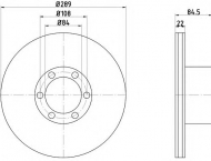 Тормозной диск HELLA PAGID 8DD 355 105-791