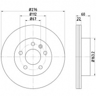 Тормозной диск HELLA PAGID 8DD 355 104-511