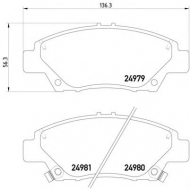Комплект тормозных колодок HELLA PAGID 8DB 355 015-001