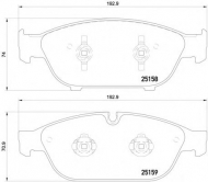 Комплект тормозных колодок HELLA PAGID 8DB 355 015-181