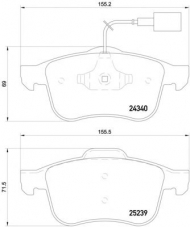 Комплект тормозных колодок HELLA PAGID 8DB 355 015-531