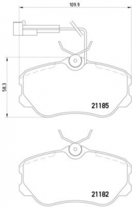 Комплект тормозных колодок HELLA PAGID 8DB 355 017-831