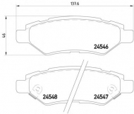 Комплект тормозных колодок HELLA PAGID 8DB 355 020-011