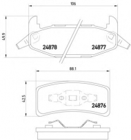 Комплект тормозных колодок HELLA PAGID 8DB 355 020-051
