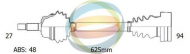 Вал ODM-MULTIPARTS 18-343011