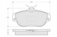 Комплект тормозных колодок PROCODIS FRANCE PF1401