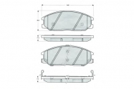 Комплект тормозных колодок PROCODIS FRANCE PF1454