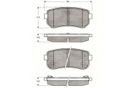 Комплект тормозных колодок PROCODIS FRANCE PF1566