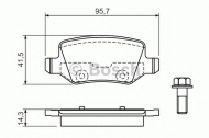 Комплект тормозных колодок BOSCH 0 986 494 023