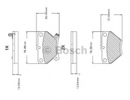 Комплект тормозных колодок BOSCH F 03B 150 074