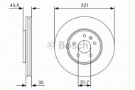 Тормозной диск BOSCH 0 986 479 667