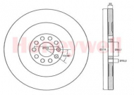 Тормозной диск BENDIX 567805B