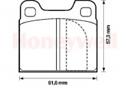 Комплект тормозных колодок BENDIX 571230B