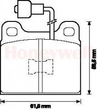 Комплект тормозных колодок BENDIX 571254B