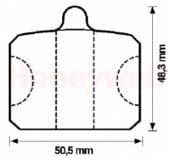 Комплект тормозных колодок BENDIX 571816B