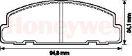 Комплект тормозных колодок BENDIX 572148B