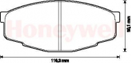Комплект тормозных колодок BENDIX 572246B
