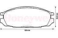 Комплект тормозных колодок BENDIX 572290B