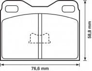 Комплект тормозных колодок BENDIX 571227B