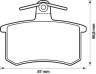 Комплект тормозных колодок BENDIX 571350B