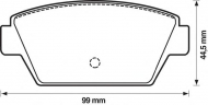 Комплект тормозных колодок BENDIX 572159B