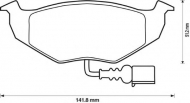 Комплект тормозных колодок BENDIX 573111B