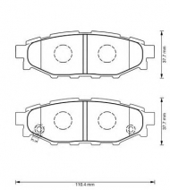 Комплект тормозных колодок BENDIX 573380B
