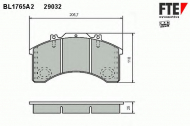 Комплект тормозных колодок FTE BL1765A2