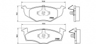 Комплект тормозных колодок BREMBO P 85 031