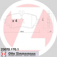 Комплект тормозных колодок ZIMMERMANN 23070.170.1