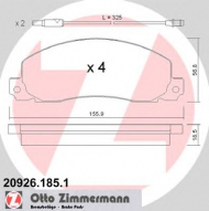 Комплект тормозных колодок ZIMMERMANN 20926.185.1