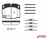 Комплект тормозных колодок METZGER 0101.09