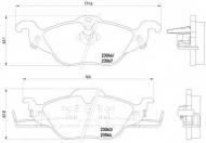 Комплект тормозных колодок HELLA 8DB 355 008-571