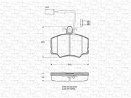 Комплект тормозных колодок MAGNETI MARELLI 363702160250