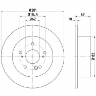 Тормозной диск HELLA 8DD 355 118-311