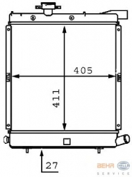 Теплообменник BEHR HELLA SERVICE 8MK 376 707-721