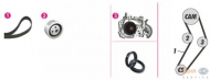 Комплект водяного насоса / зубчатого ремня BEHR HELLA SERVICE 8MP 376 801-871