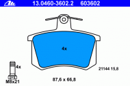 Комплект тормозных колодок ATE 13.0460-3602.2