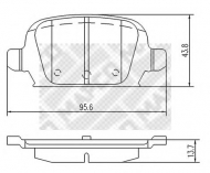 Комплект тормозных колодок MAPCO 6711