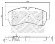 Комплект тормозных колодок MAPCO 6797