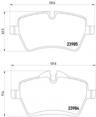 Комплект тормозных колодок PAGID T2094