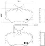 Комплект тормозных колодок PAGID T5027
